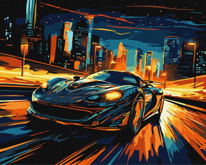 Картина за номерами Ideyka Нічне місто ©art_selena_ua 40х50 см (KHO3644) - Фото 1