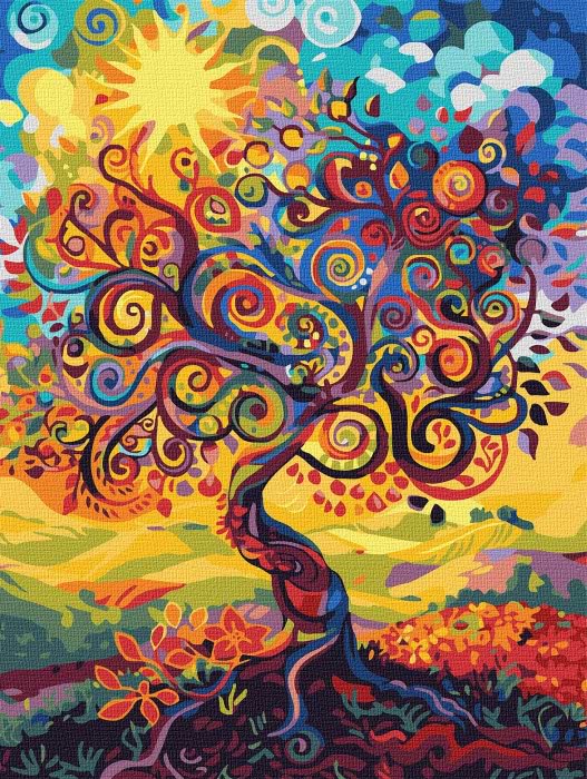 Картина за номерами Ideyka Древо буття ©art_selena_ua 30х40 см (KHO5140) - Фото 1