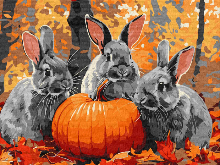 Картина за номерами Ideyka Кролячі пригоди ©art_selena_ua 30х40 см (KHO6636) - Фото 1