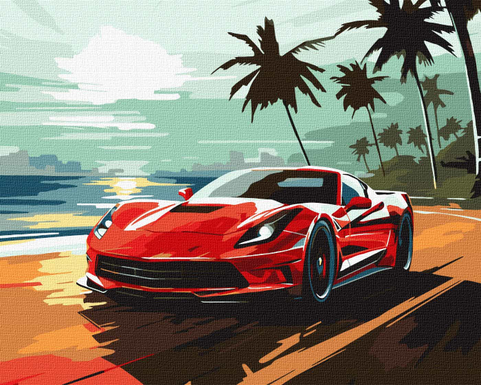 Картина за номерами Ideyka Поїздка узбережжям ©art_selena_ua 40х50 см (KHO2786) - Фото 1