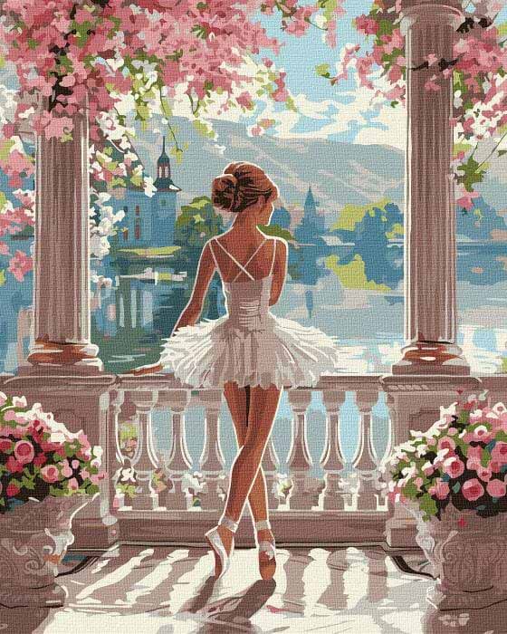 Картина за номерами Ideyka Дивовижна балерина ©art_selena_ua 40х50 см (KHO8441) - Фото 1