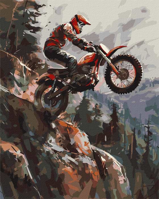 Фото - Картина за номерами Ideyka Екстрим у горах ©art_selena_ua 40х50 см (KHO8447) Фото - Картина за номерами Ideyka Екстрим у горах ©art_selena_ua 40х50 см (KHO8447)