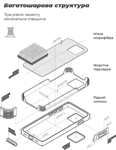 Фото - Чохол для смартфону Armorstandart Icon for Xiaomi Redmi 12С/11A Camera cover Red (ARM65966)