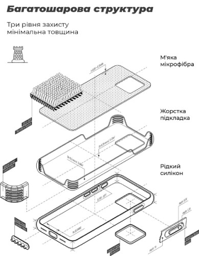 Фото - Чохол для смартфону Armorstandart Icon for Xiaomi Redmi 12С/11A Camera cover Dark Blue (ARM65967)