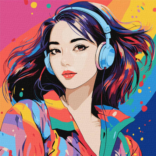 Картина за номерами Ideyka Світ звуків ©art_selena_ua 40х40 см (KHO8378) - Фото 1