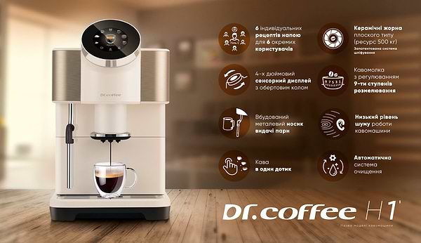 Фото - Кофемашина Dr.Coffee H1-CW White