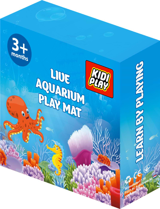 Фото - Розвиваючий килимок Kidiplay SHARK Blue (KPLYSHKBL)