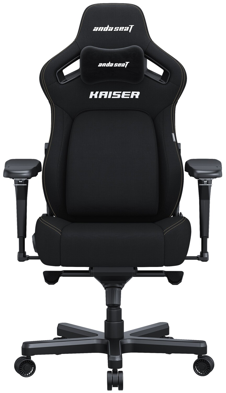 Крісло для геймерів Anda Seat Kaiser 4 Size L Black Linen Fabric (AD12YDDC-L-20-B-CF) - Фото 1