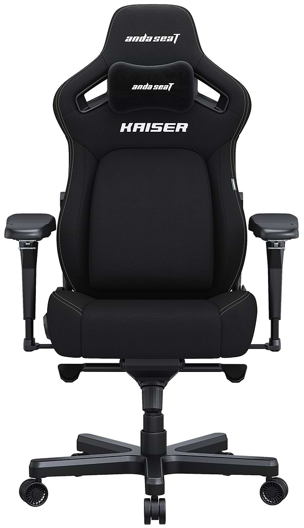 Фото - Крісло для геймерів Anda Seat Kaiser 4 Size L Black Linen Fabric (AD12YDDC-L-20-B-CF)