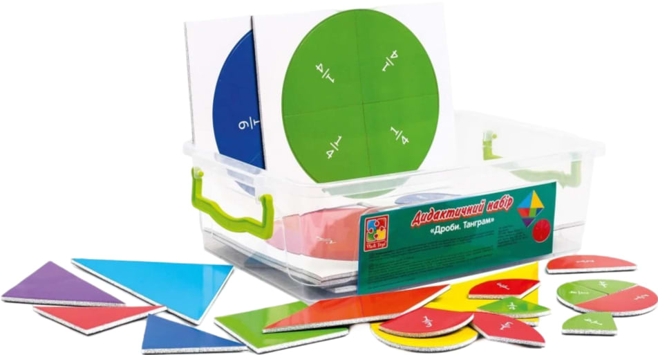 Настільна гра (5-7 років) Vladi Toys Дроби. Танграм (VT5555-03)