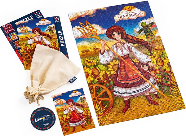 Фото - Пазлы (8+) De.tail «Ukrainian girl  with the trident» (DT500-08)