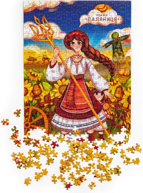 Фото - Пазлы (8+) De.tail «Ukrainian girl  with the trident» (DT500-08)