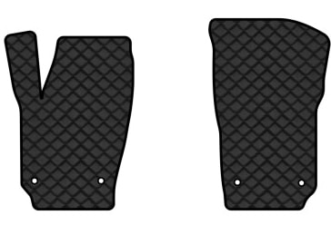 Коврики из экокожи в салон авто передние EVAtech ECO для Polo (V) 5-doors Volkswagen 2009-2017 5 поколение Htb EU VW3268A2AV4BBB