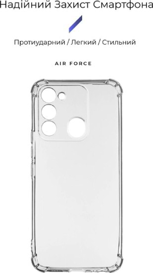 Фото - Чехол для смартфона Armorstandart Air Force for TECNO Spark Go 2022 (KG5) Camera cover Transparent (ARM67035)