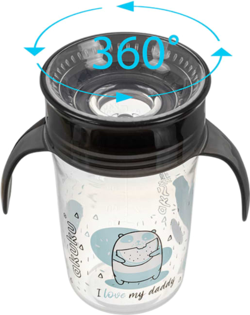 Чашка-непроливайка дитяча Akuku темний (A0671) - Фото 1