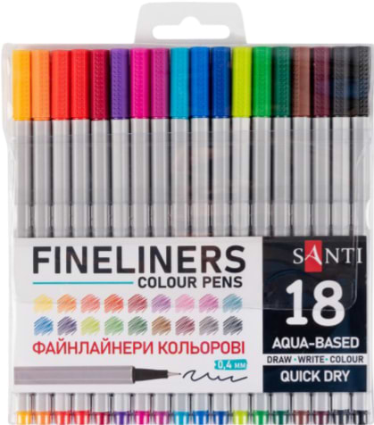 Фломастеры Santi 18 цветов (390993)