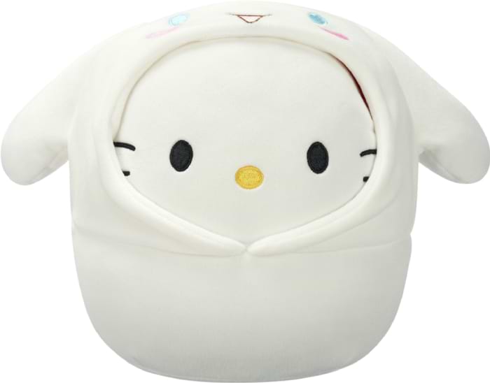Мягкая игрушка животное SQUISHMALLOWS серии Хеллоу Китти - ХЕЛЛОУ КИТТИ В ОБРАЗЕ СИННАМОРОЛЛ 20 см (SQSN00389) - Фото 1