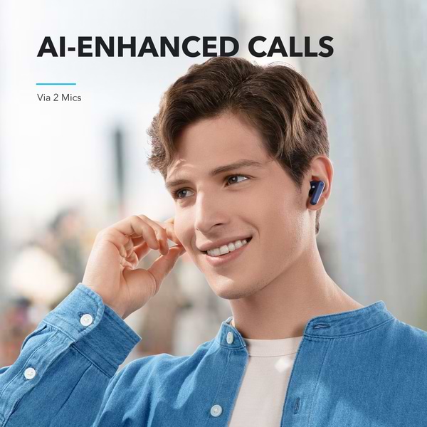 Фото - Наушники вкладыши беспроводные TWS Anker SoundCore R50i Blue (A3949G31)