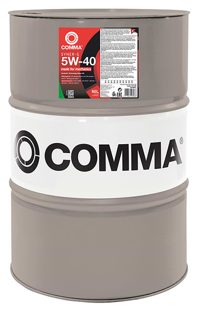 Олива для авто COMMA SYNER-G 5W-40 60л (SYN60L)