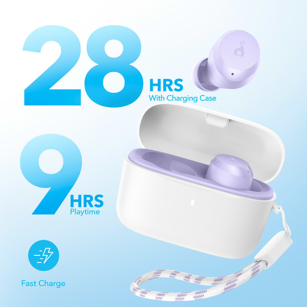 Фото - Навушники вкладиші бездротові TWS Anker SoundСore A25i Purple (A3948GQ1/A3948GQ2)