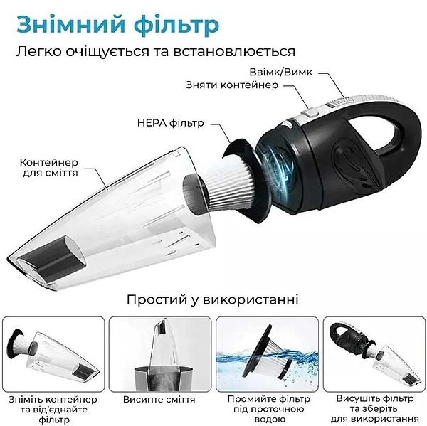 Фото - Пылесос ручной для автомобиля INSPIRE R-6035 (AX-6612)