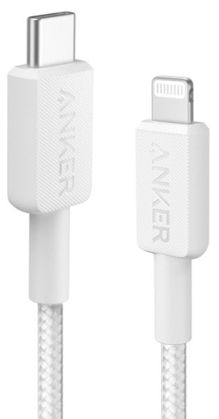 Кабель синхронизации данных Anker 322 USB-C to Lightning 0.9m Nylon (A81B5H21) - Фото 1