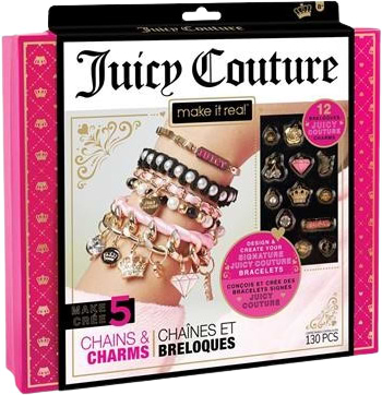 Набір для виготовлення прикрас Make it Real шарм-браслетів Juicy Couture Королівський шарм 130 ел. (MR4404)