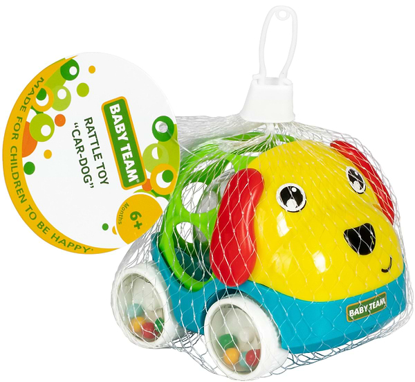 Фото - Брязкальце Baby Team Машинка-собачка (8411)