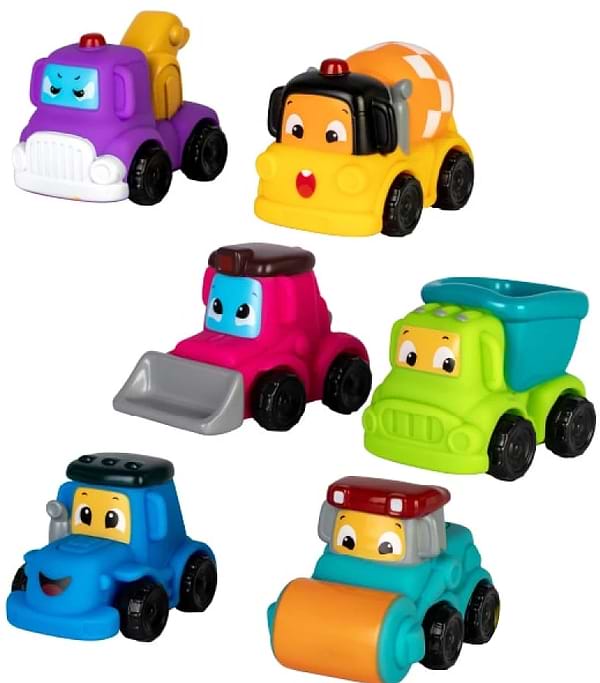 Фото - Базовий ігровий транспорт для малюка Baby Team Машинки (8603_набір з катком)