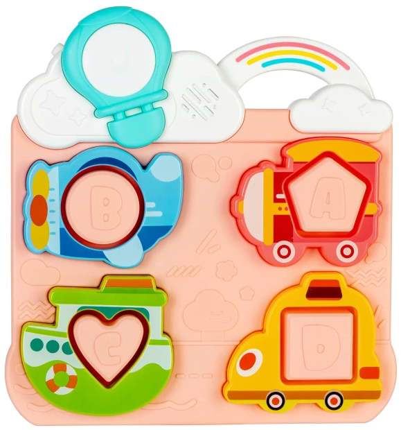 Фото - Сортер Baby Team пазл (8648_транспорт розовый)