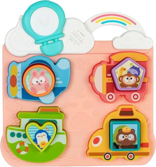 Фото - Сортер Baby Team пазл (8648_транспорт розовый) Фото - Сортер Baby Team пазл (8648_транспорт розовый)