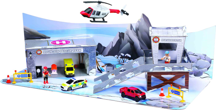 Ігровий набір Maisto Гірська рятувальна операція серії Mini Work Machines (12573)