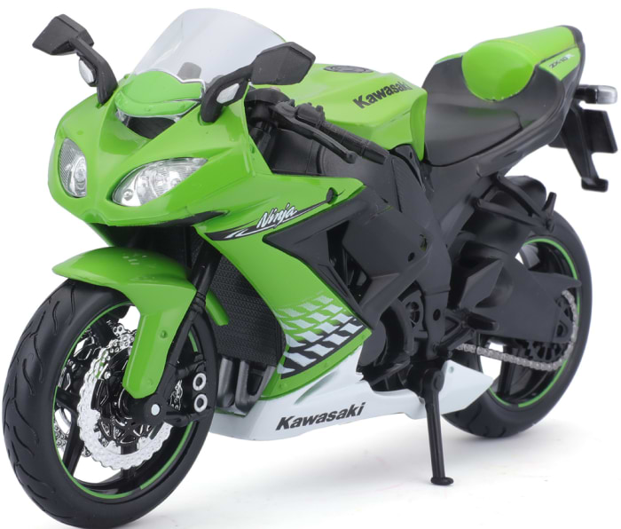 Коллекционная машинка 1:12 Maisto Kawasaki Ninja ZX-10R (31101-10011) - Фото 1