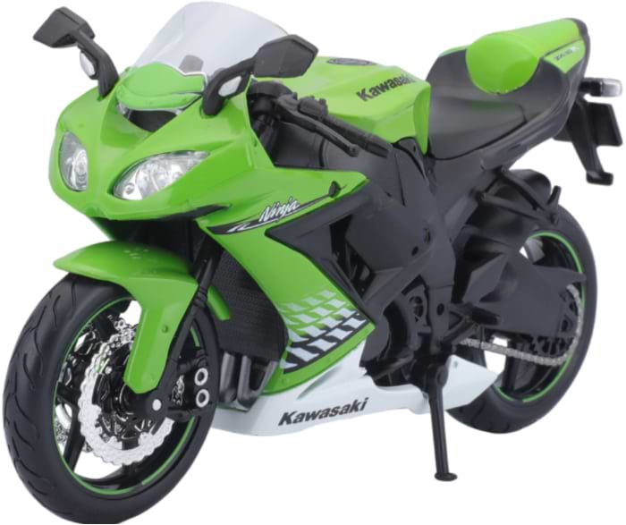 Колекційна машинка 1:12 Maisto Kawasaki Ninja ZX-10R (31101-10011) - Фото 1