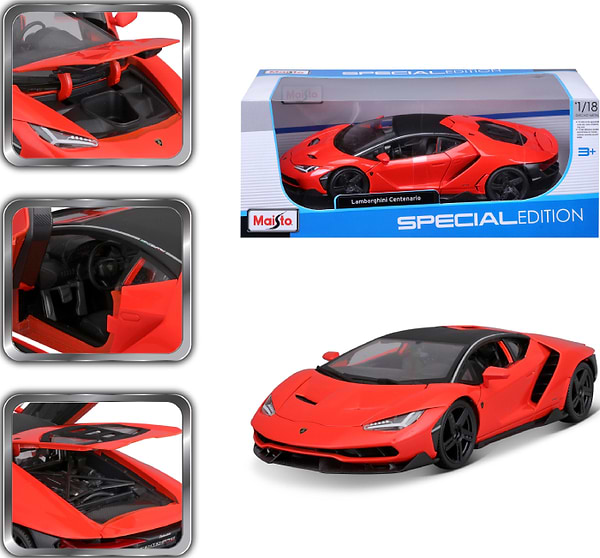 Фото - Колекційна машинка 1:18 Maisto Lamborghini Centenario (31386 orange)