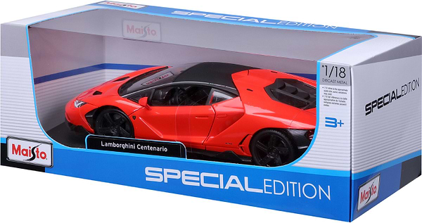 Фото - Колекційна машинка 1:18 Maisto Lamborghini Centenario (31386 orange)