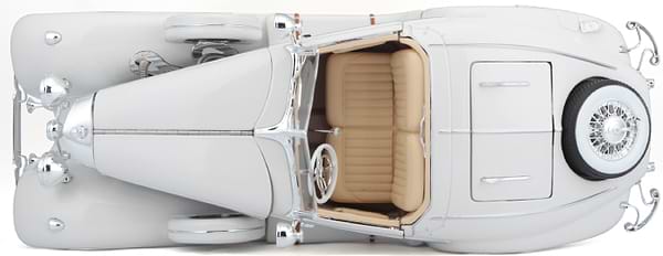 Фото - Колекційна машинка 1:24 Maisto 1936 Mercedes-Benz 500K  Specialroadster (36055 white)