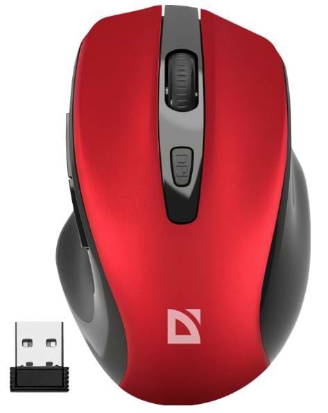 Мышь беспроводная Defender Prime MB-053 Red (52052) - Фото 1