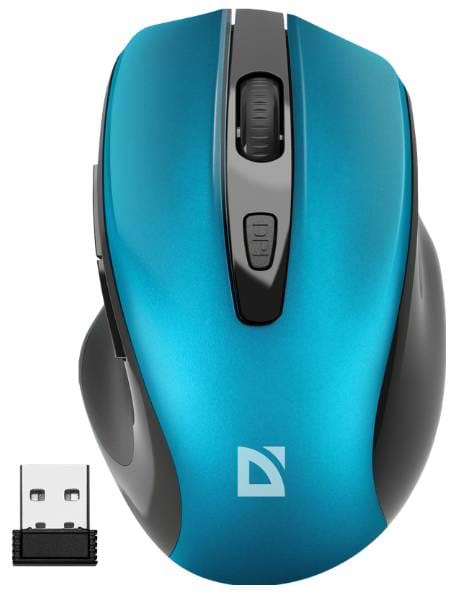 Мышь беспроводная Defender Prime MB-053 Turquoise (52054) - Фото 1