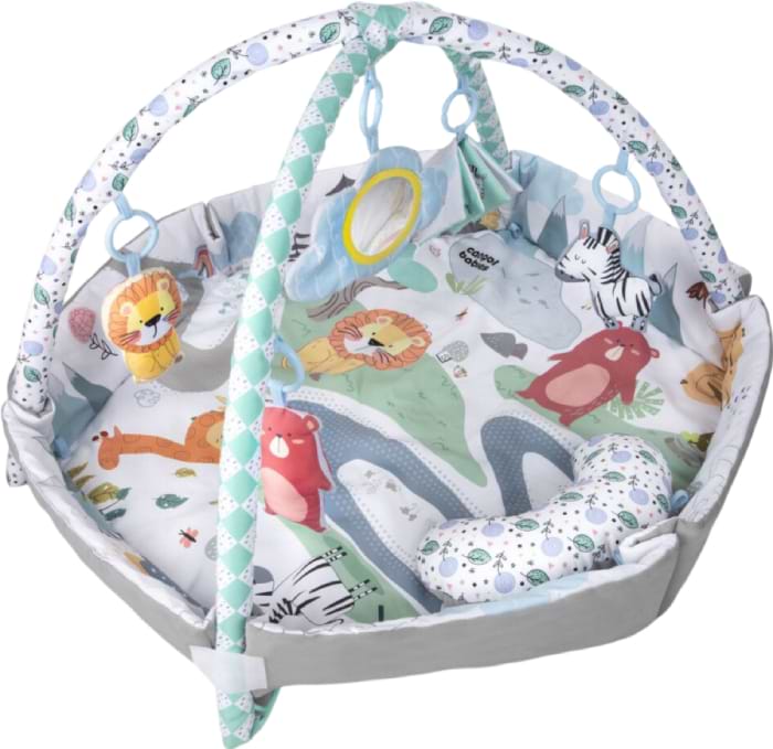 Розвиваючий килимок Canpol babies 0+ Safari - сірий (81/100) - Фото 1