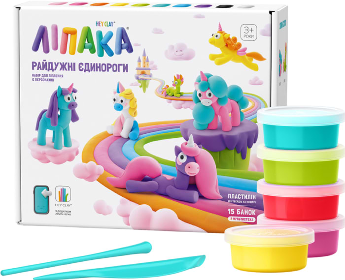 Масса для лепки Ліпака Радужные единороги (15028-UA01)