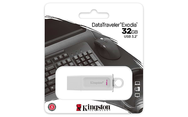 Фото - Флеш USB Kingston DataTraveler Exodia 32GB USB 3.2 White (KC-U2G32-5R)