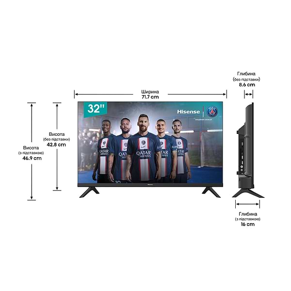 Фото - Телевізор Hisense 32A4BG