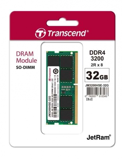 Фото - Память DDR Transcend DDR4 32GB 3200 (JM3200HSE-32G)