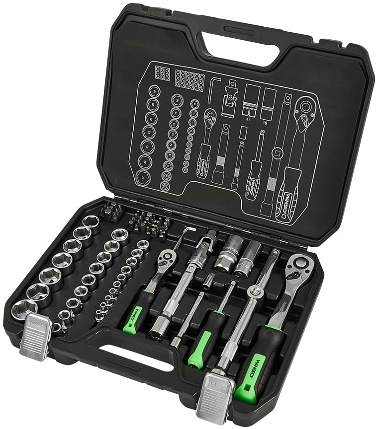 Набор инструментов Winso в кейсе Pro 73 шт. (924073)