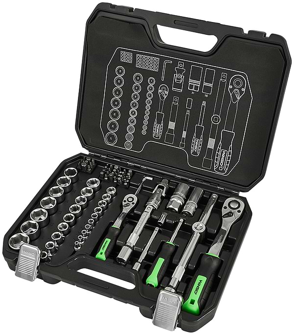 Фото - Набор инструментов Winso в кейсе Pro 73 шт. (924073)