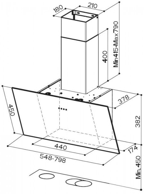 Фото - Витяжка декоративна Faber TWEET EV8 LED WH A55