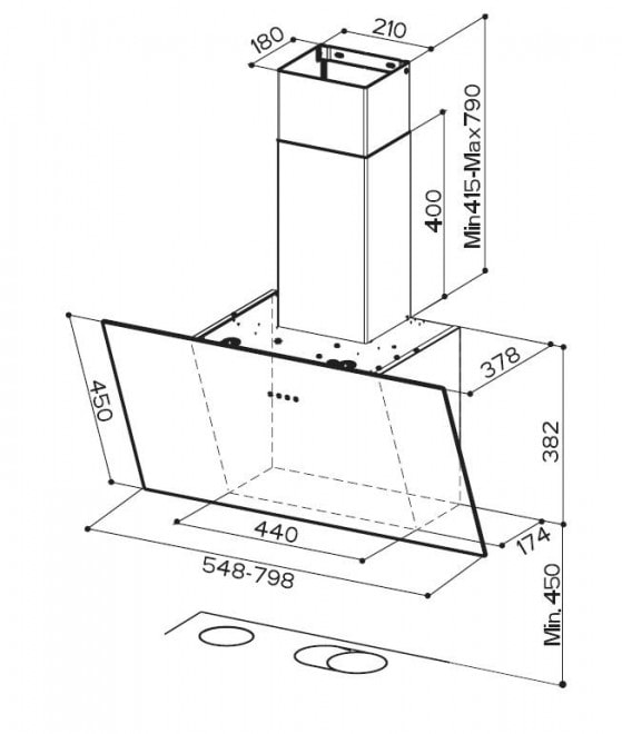 Фото - Витяжка декоративна Faber Tweet Ev8 Led Wh A80