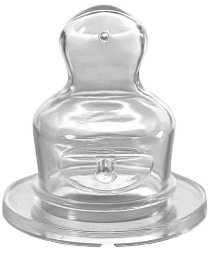 Фото - Малий потік соска дитяча силіконова NIP антіколіковая, повільний потік, 6+, 2 шт. (33003)