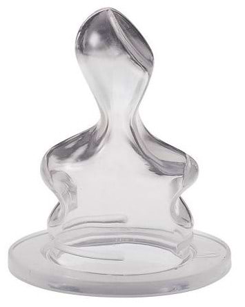 Фото - Малий потік соска дитяча силіконова NIP антіколіковая, повільний потік, 6+, 2 шт. (33003)